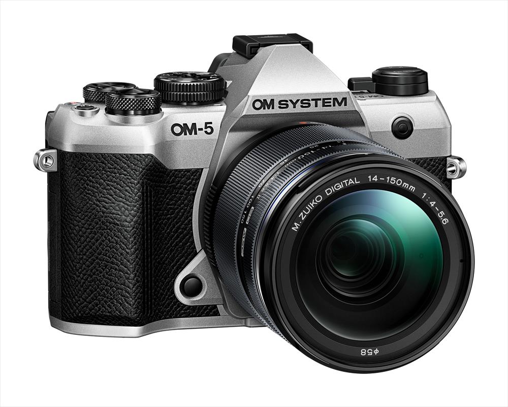 OM-5 MK II Mirrorless Camera Silver with 14-150 lens